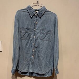 J Crew blue cotton shirt size medium